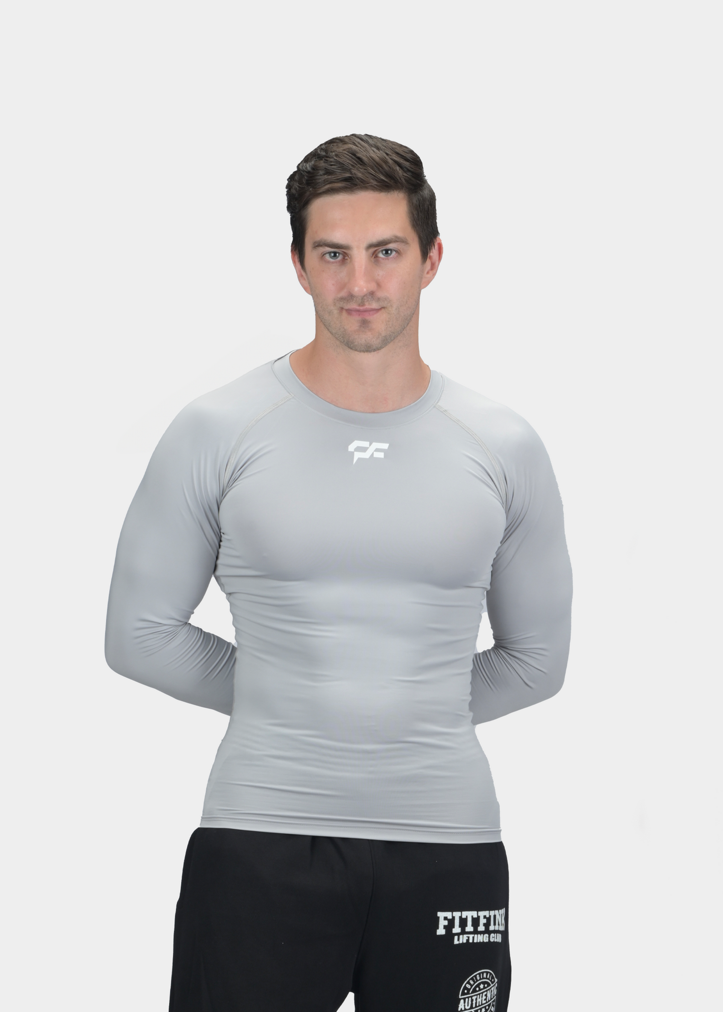 LONG SLEEVE COMPRESSION - LIGHT GREY