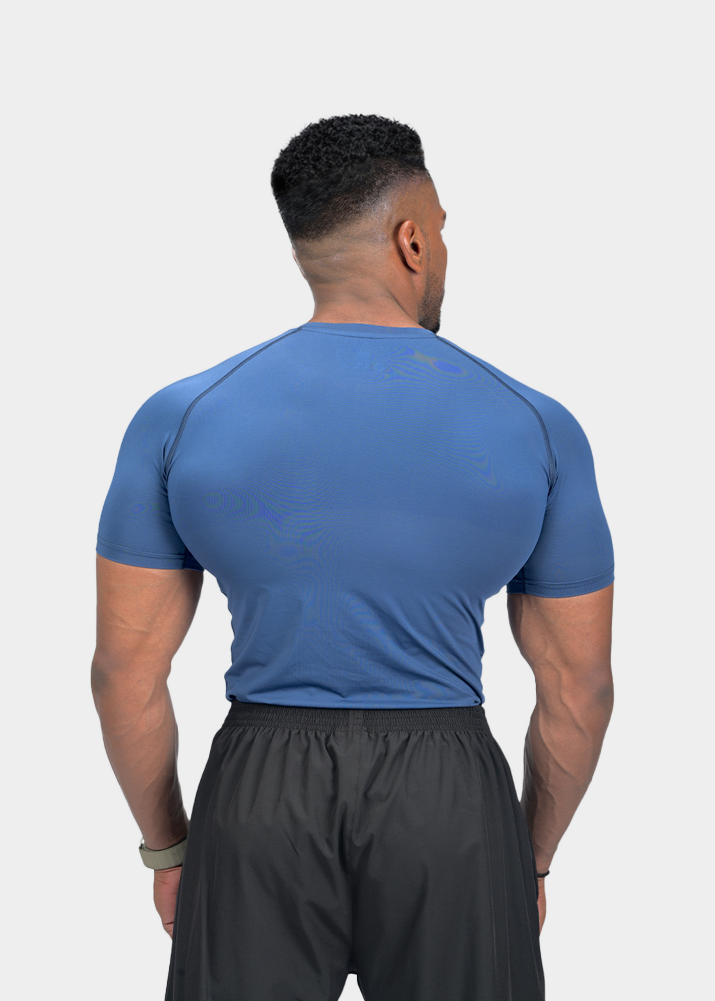 SHORT SLEEVE COMPRESSION - NAVY BLUE