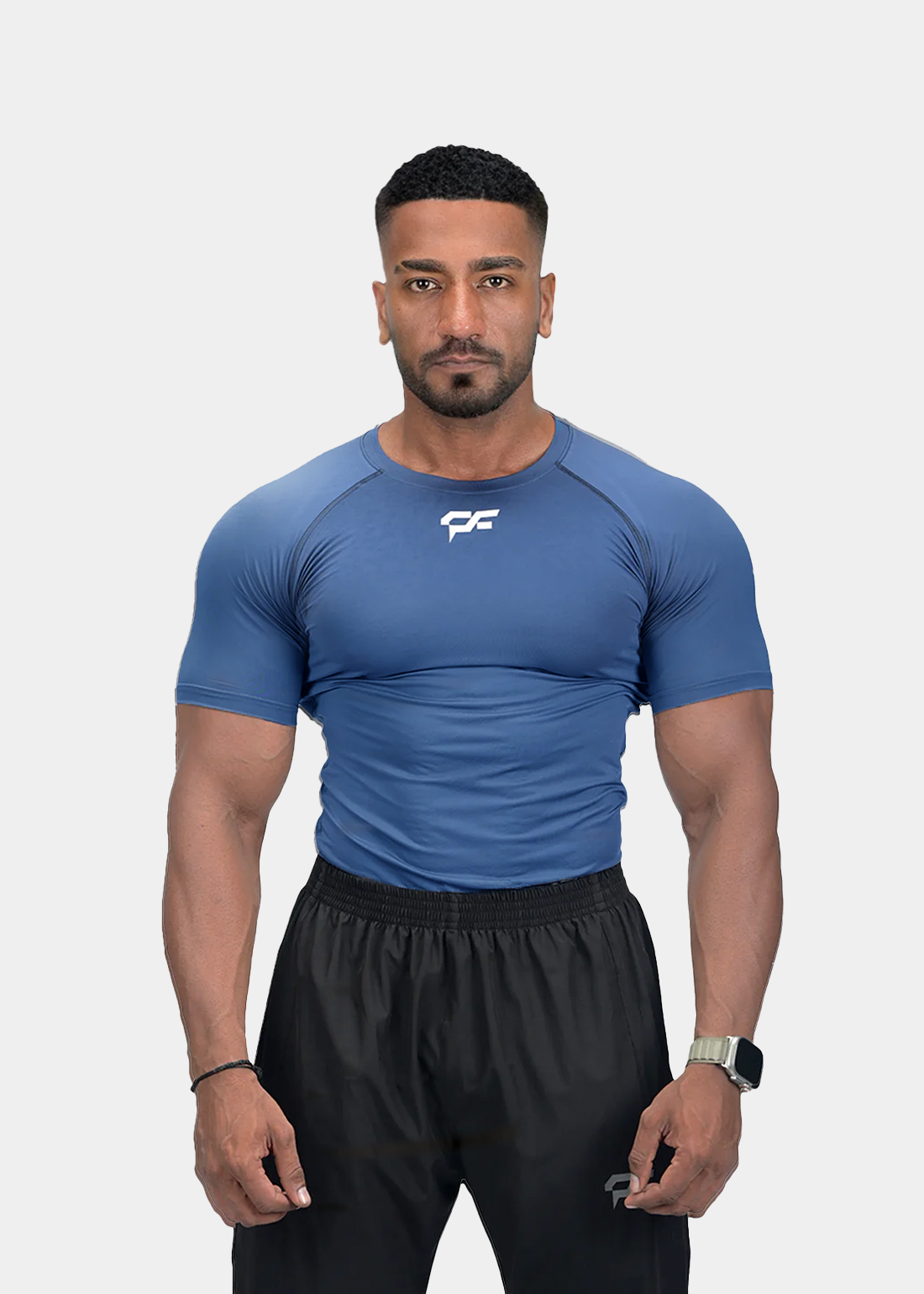 SHORT SLEEVE COMPRESSION - NAVY BLUE