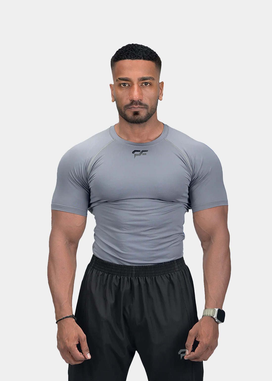 SHORT SLEEVE COMPRESSION - DARK GREY