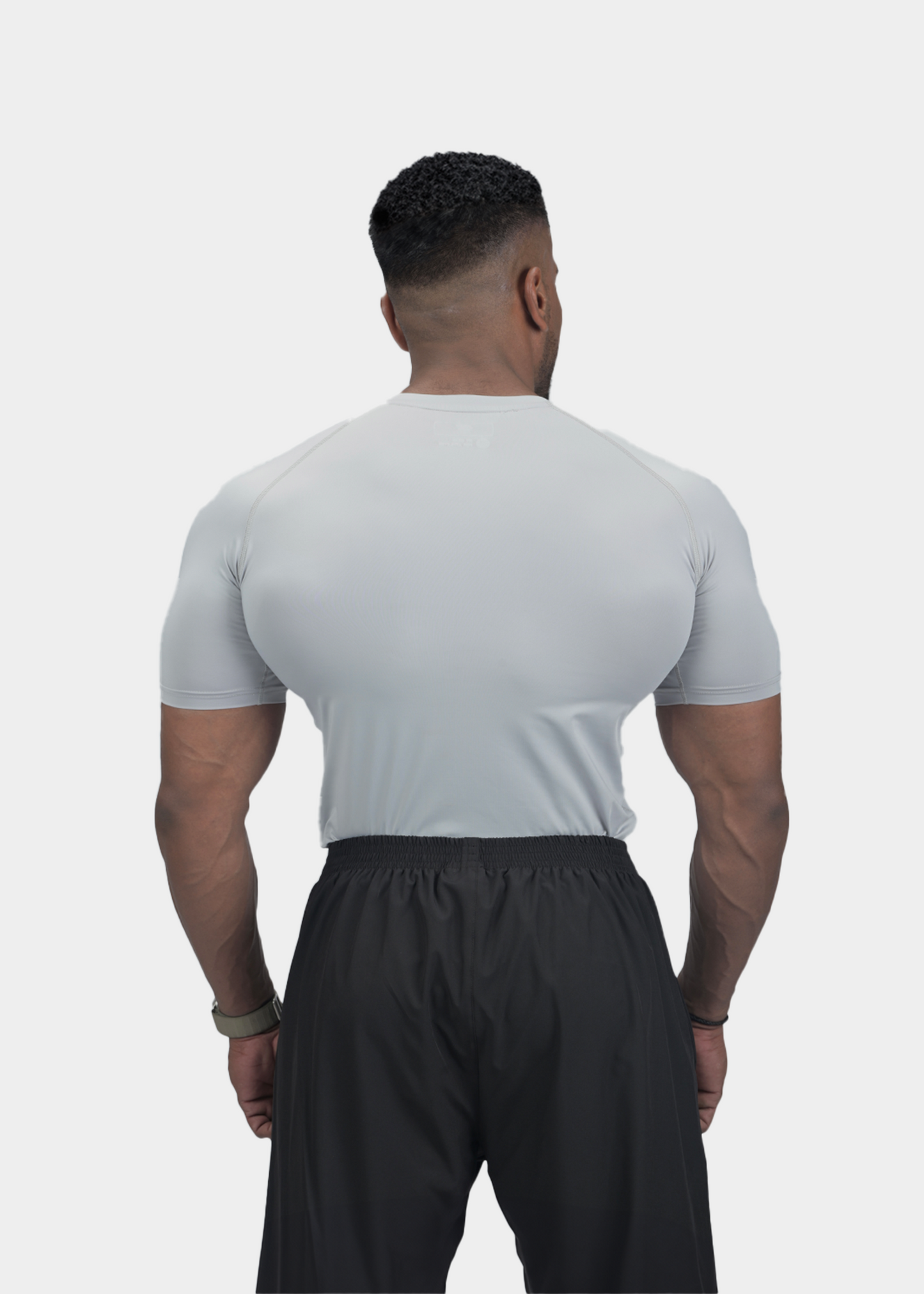 SHORT SLEEVE COMPRESSION - LIGHT GREY